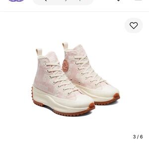 Converse unisex  pink High-Top platform sneakers Mens size 9.5 women's size 11